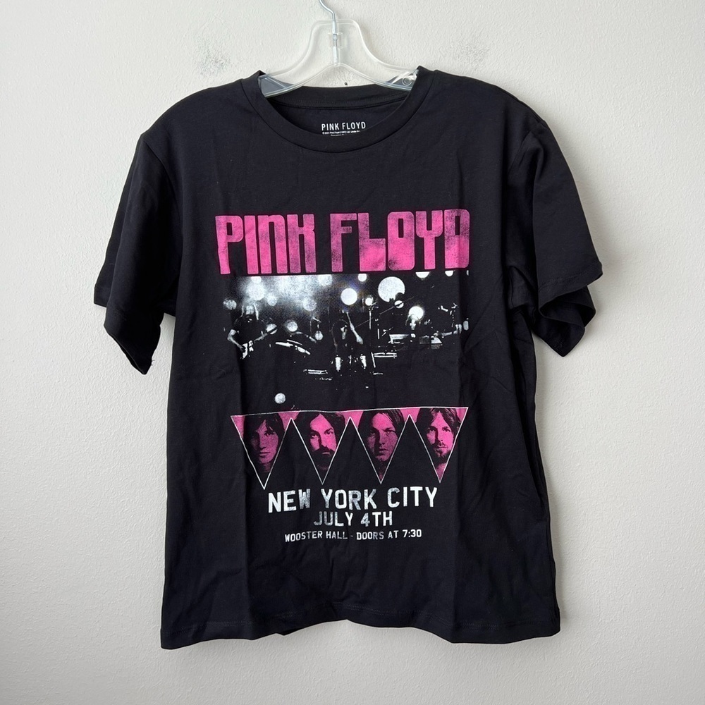 Pink Floyd‎ NYC Wooster Hall July 4th Black Short Sleeve T-Shirt